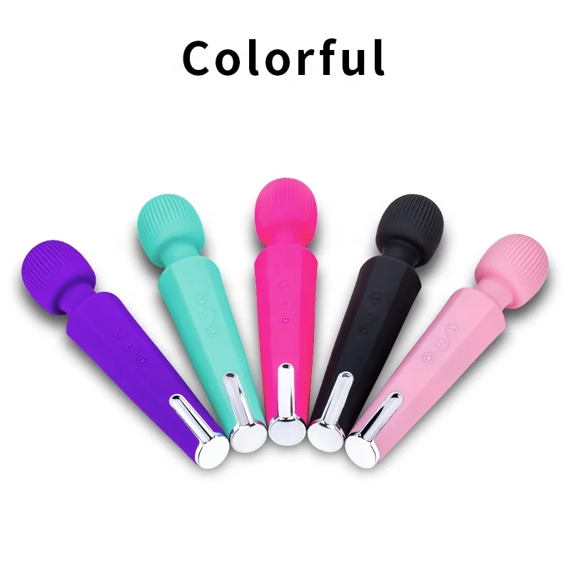 
pink color wireless rechargeable av g-spot wand massager for pussy 