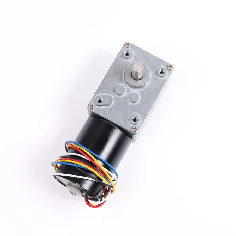 Custom 45mm Mini Gearmotor 12v 24v 90v 100kgcm Load 25nm High Torque Low Rpm Dc Worm Gear Motor 12v