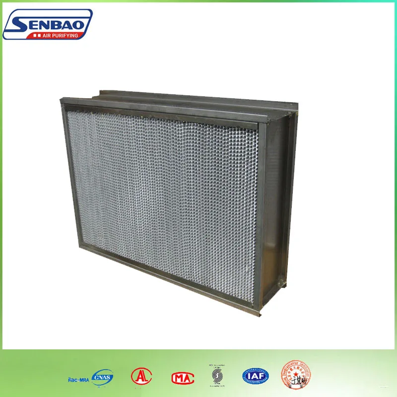 24x24 Inch Hepa Air Filter Glassfiber For Ventilation