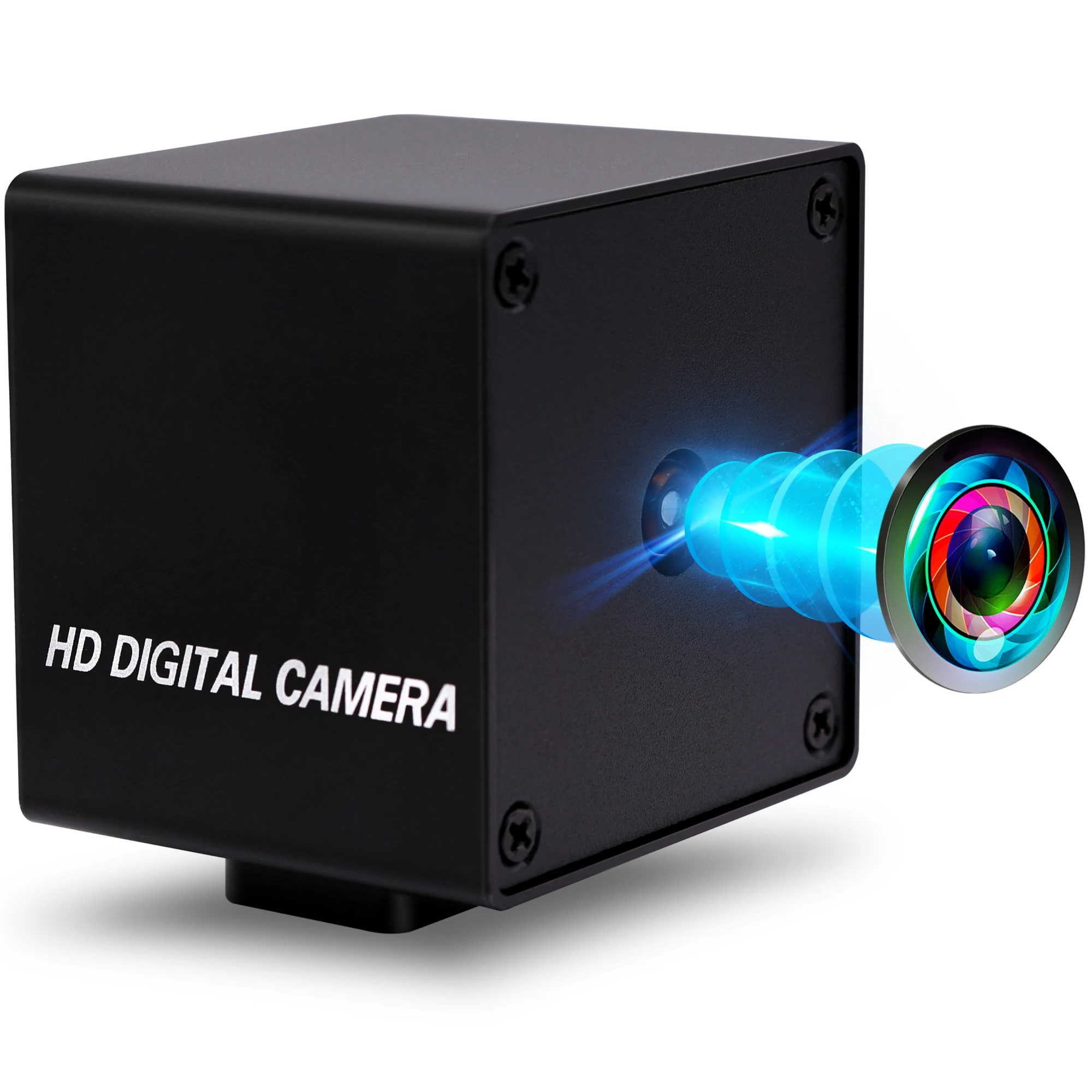 48MP 8K 8000X6000 Fast Speed Autofocus 200ms Small Industrial Webcam USB Camera with AF 70deg CCTV Lens for PC Live Stream