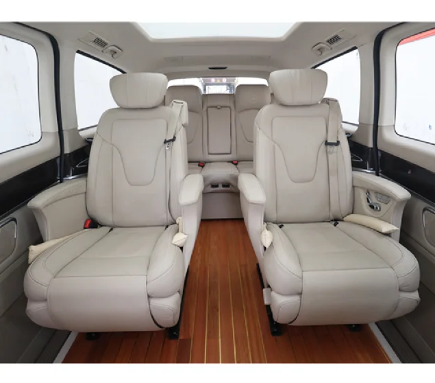Quality single electric cream car seat with heater for Benz Vito sprinter vclass GMC Toyota Hiace W447 with Benz switch