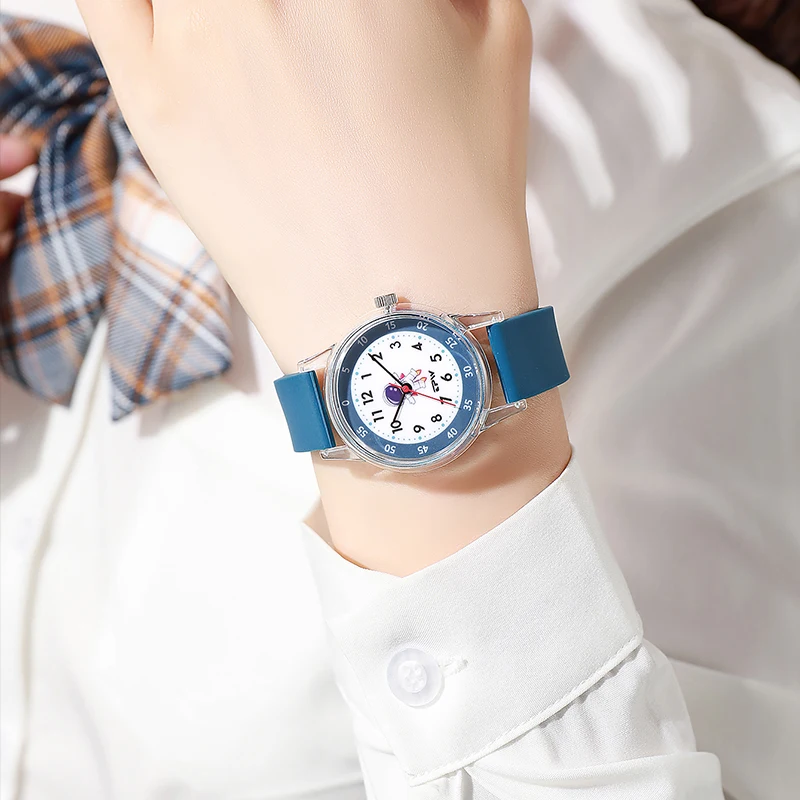 Wholesale Astronauts Star Animal Cartoon Design Children Students Plastic Silicone Wrist Quartz Watch For Kids