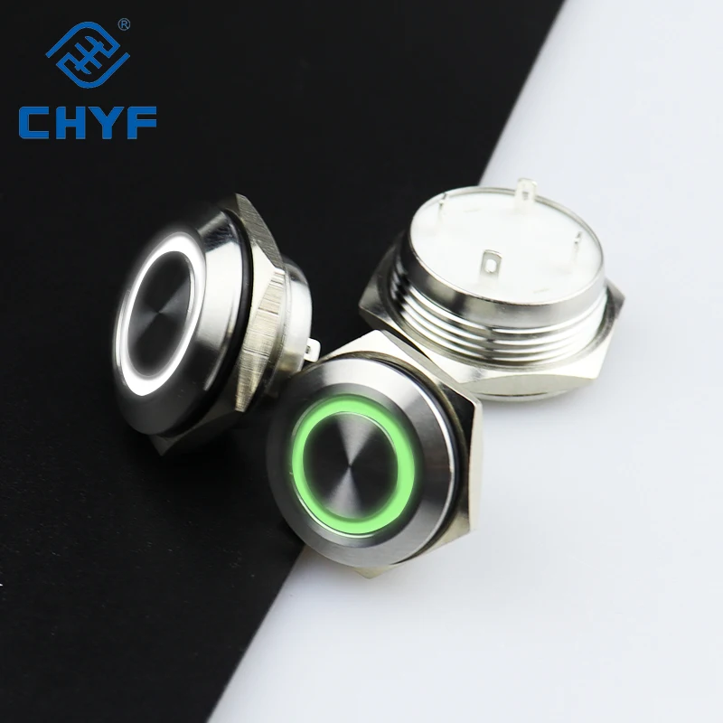 12mm 16mm 19mm 22mm short mini micro travel rgb 6v led pushbutton 16mm momentary led 6v stainless steel switch