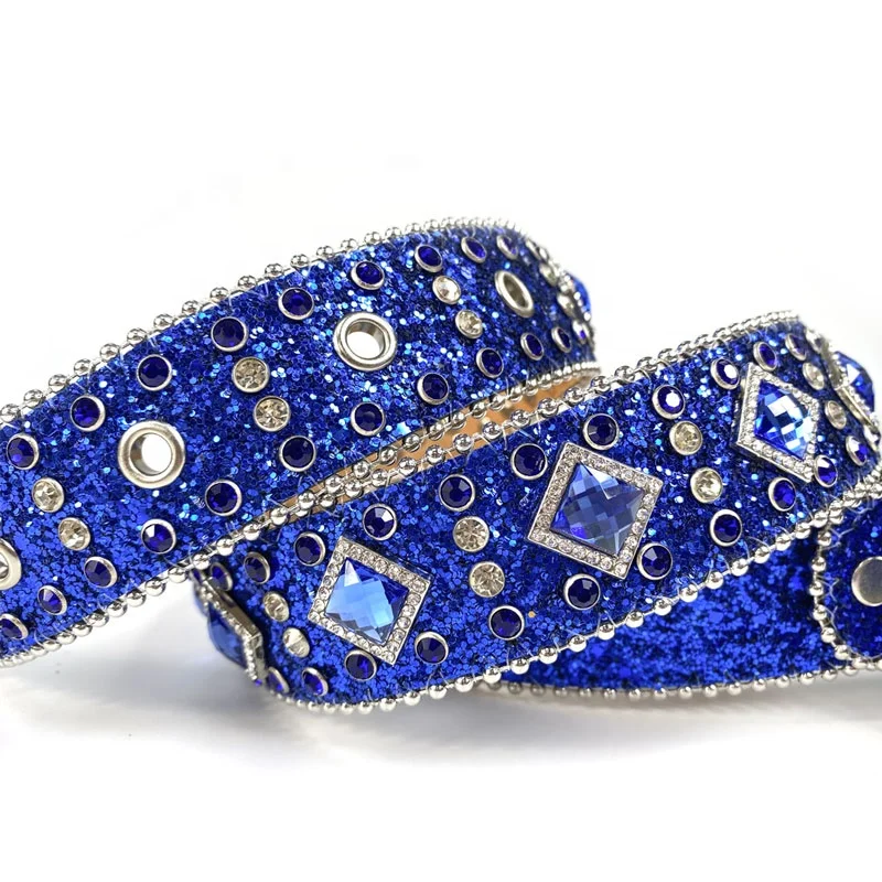 Popular Western Cowgirl Cowboy Sparkle Rhinestones Belt Rhinestones Conchos Crystal Diamond Decoration