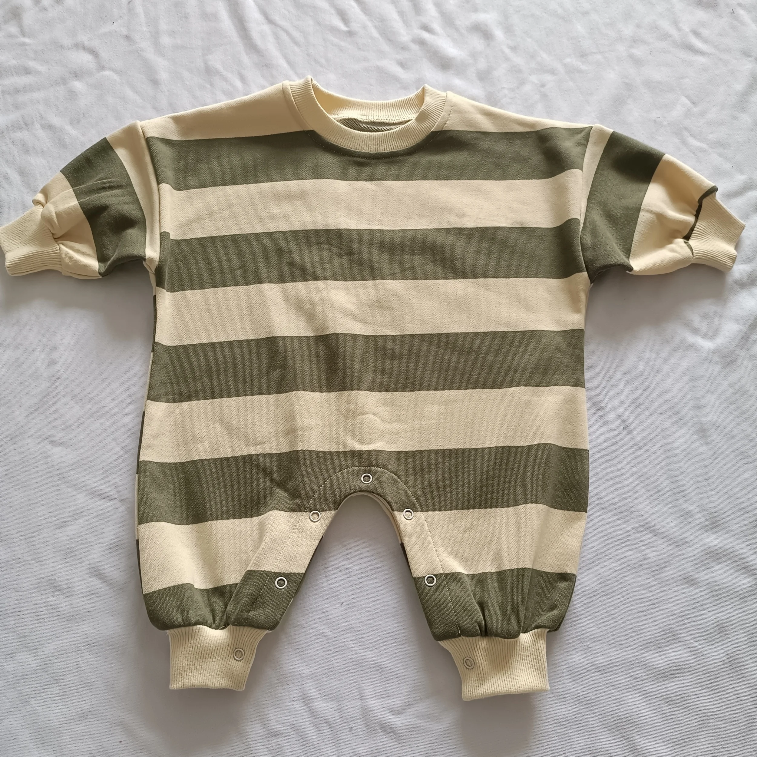 Striped Long Sleeve Baby Romper Winter Lounge Suit Branded Baby Girl Clothes Newborn Knitted Romper