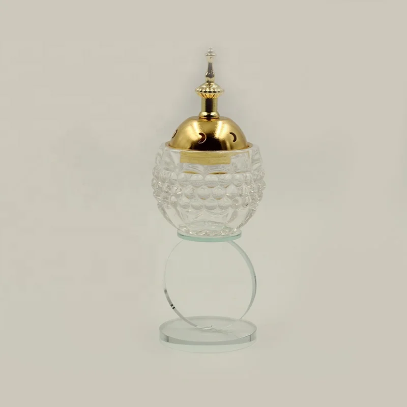 New hot sales backflow arabic creative crystal incense burner