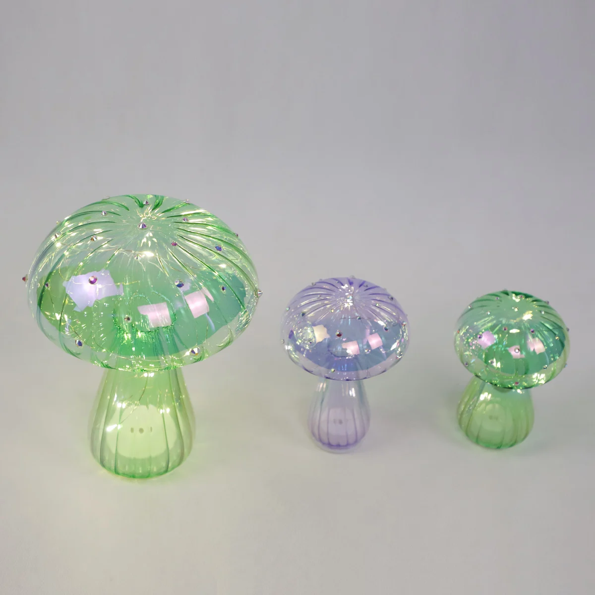 easter best selling products glass mushroom ornaments spring easter mushroom led