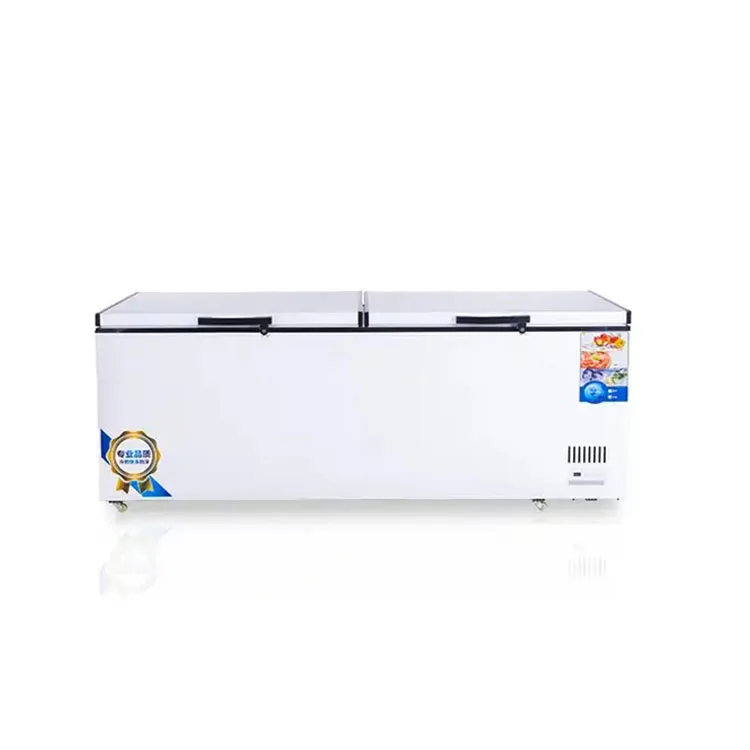 Commercial Super Slim Design New Design Top opening 310l Chest Freezer With Sliding Glass Door for Supermaeket