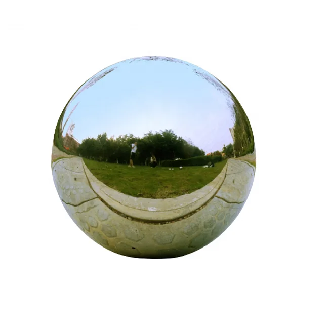 fashion outdoor decoration sphere sculpture stainless steel hollow sphere