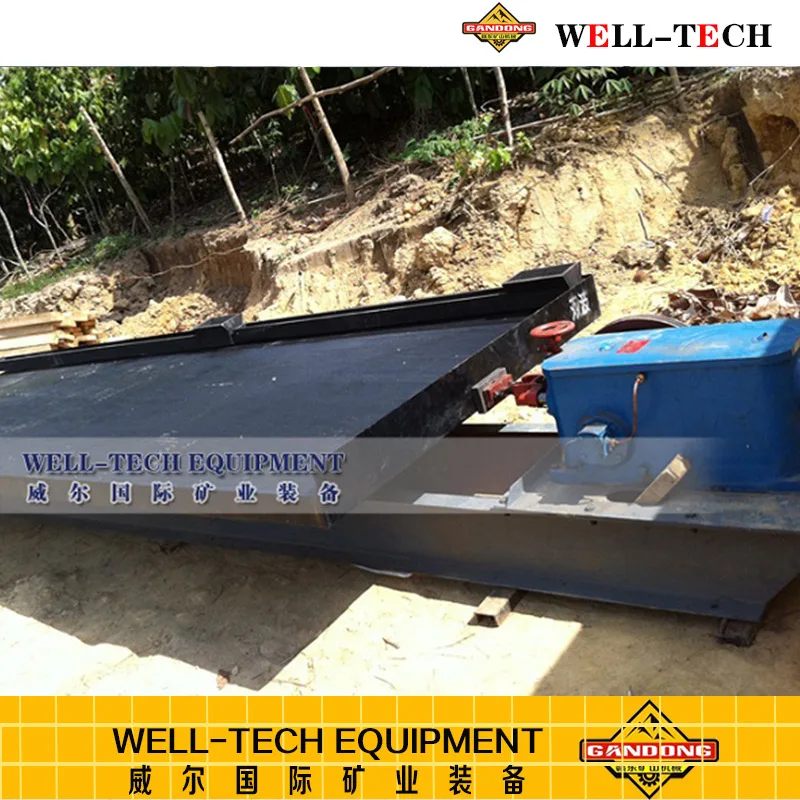 Tungsten concentrate shaking table mining equipment