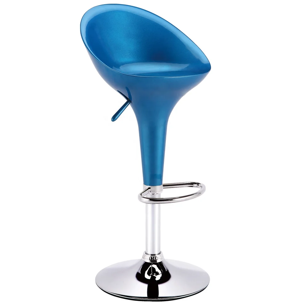 New design cheap bar furniture color bar stool free sample adjustable plastic bar stool with footrest