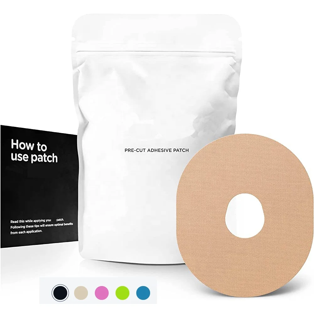 Quick Self Adhesive Purple Sensor Patch Custom Cover For Dexcom G6 Sensors