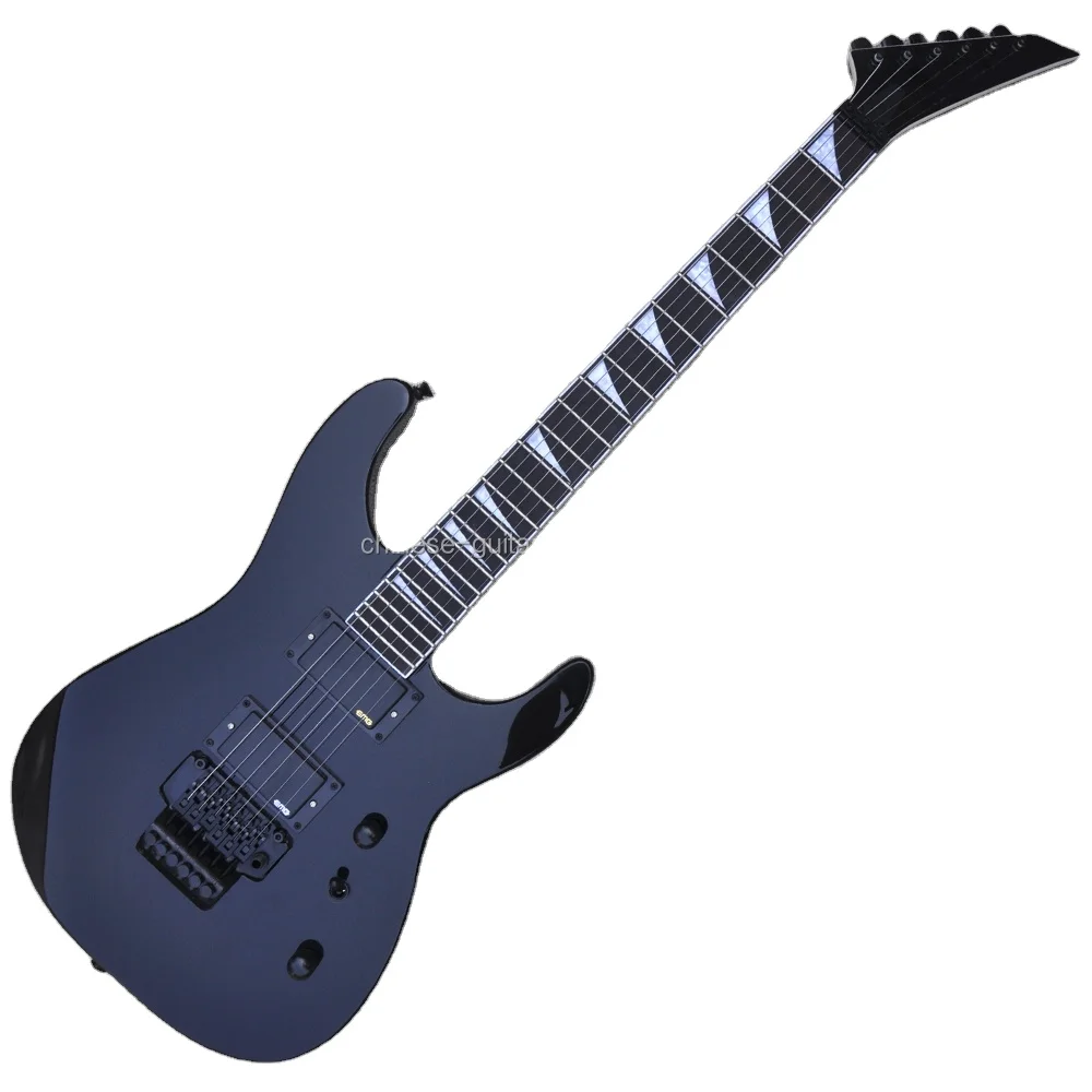 Flyoung Black electric Guitar Factory High QUality Guitars Set In Body Guitar