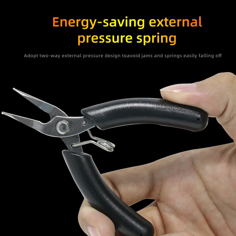 KUAIQU Pliers YTH-501C 4inch Mini Hand Tool Nippers Gripping Bending Jewelry Making Supplier Pliers Round Nose Plier