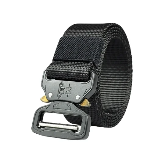 Высококачественный тактический ремень высококачественный нейлоновый мужской тренировочный с металлической пряжкой для занятий спортом на открытом воздухе