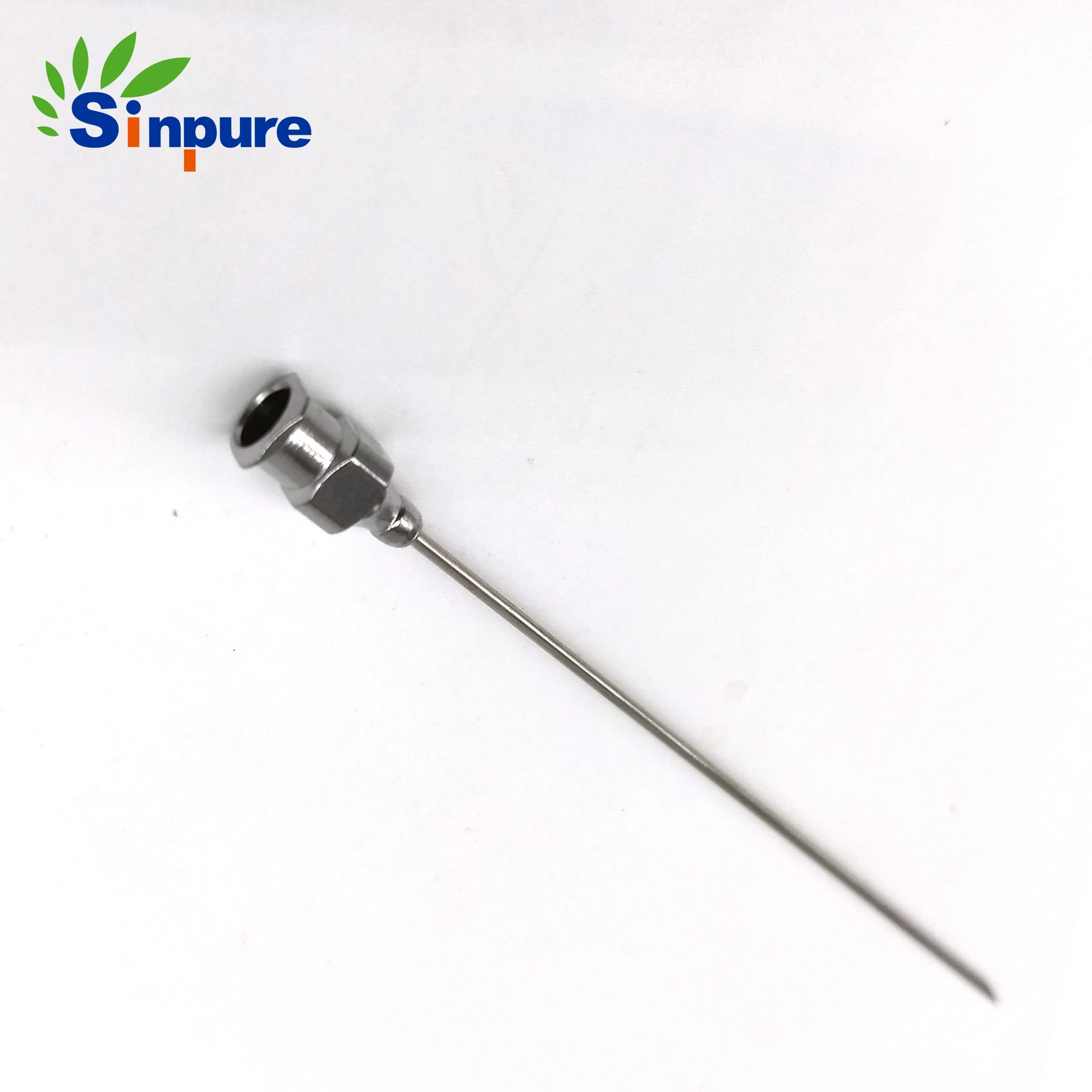 Customized Stainless steel 21G veterinary needle with luer lock for animal use