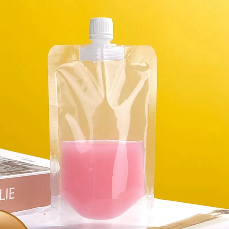 Automatic spout pouch filling and capping machine for packing bag liquid water milk oil beverage juce paste cream honey sauce