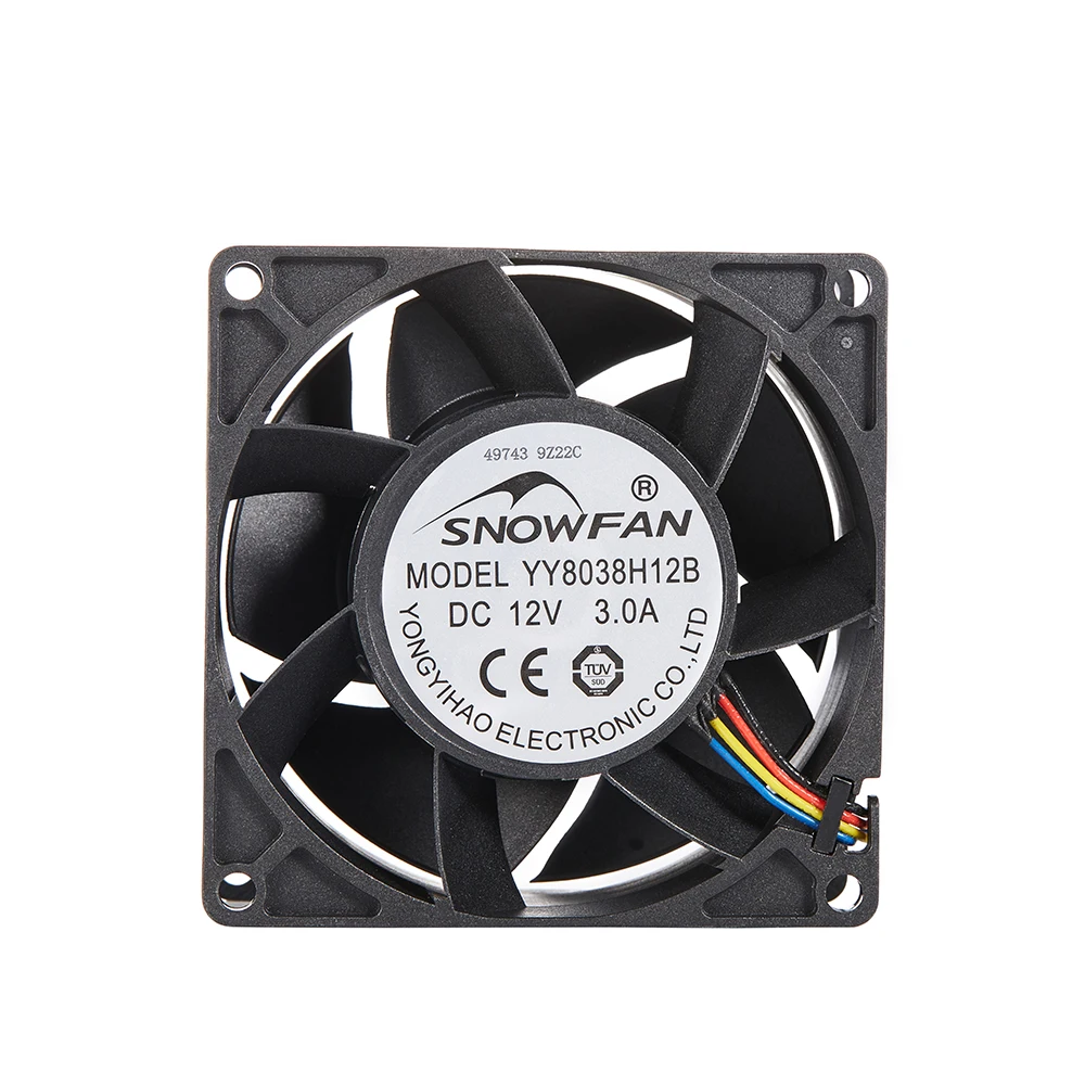 80*80*38 MM  8038 Cooling fan PWM FG RD Silent high speed low noise 80mm 12V 24V DC axial flow cooling fan