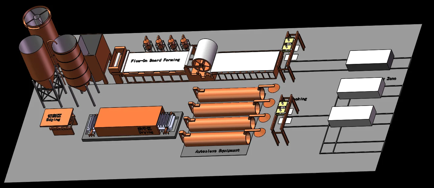 China Amulite Group Insulated Exterior Panels Grey Equipment Calcium Silicate Fiber Cement Board Production Line