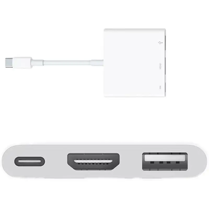 Wholesale Price for USB C to HDTV Adapter with 60W PD & USB 3.0 Port 3-in-1 Type C to 4K HDTV Multiport Digital AV Converter