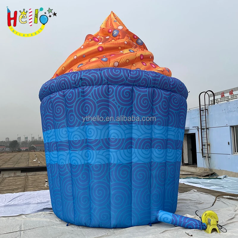 Outdoor portable kiosk ice cream tent inflatable icecream booth For Show Display
