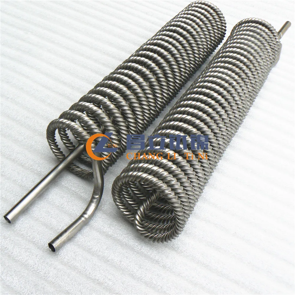 gr1 titanium spiral coil tube