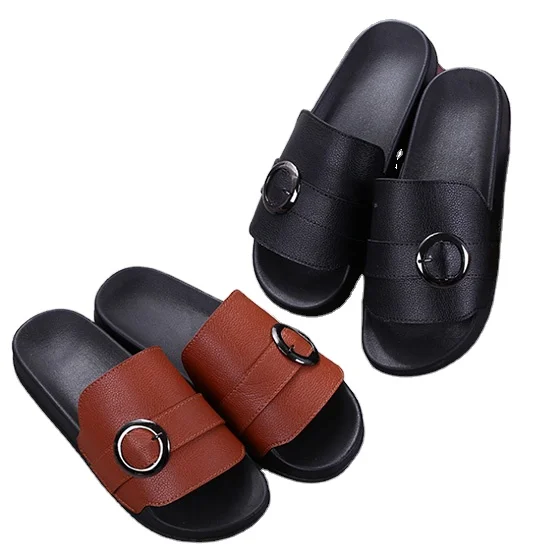 Comfort Women Shoes Simple Flat Sandals Fancy Ladies Sandals Slippers Wholesale