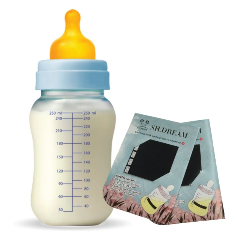 Imported Household Baby Products PET Material Milk Bottle Thermometer Stickers for Temperature Testing