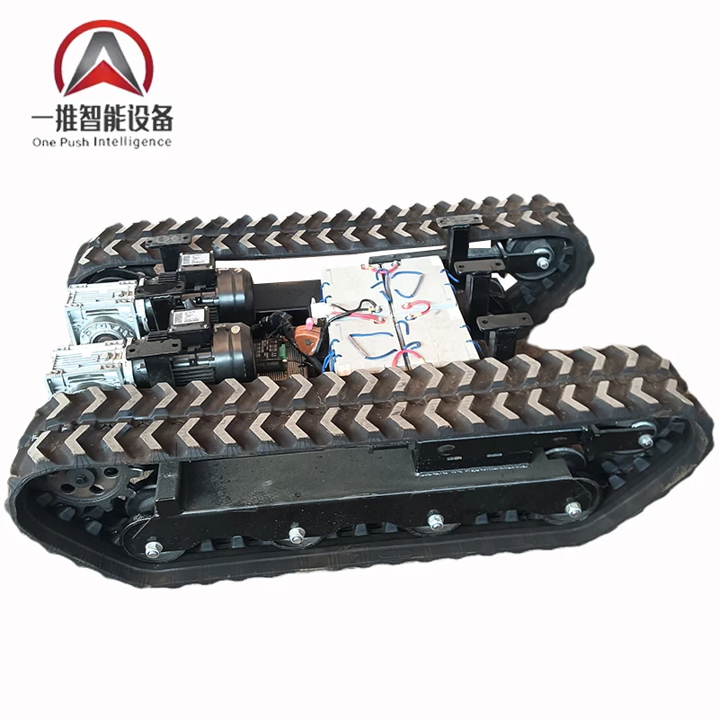 rubber steel tracked chassis tracked chassis rubber tracked remote control tank chassis metal tracked tank belt controller