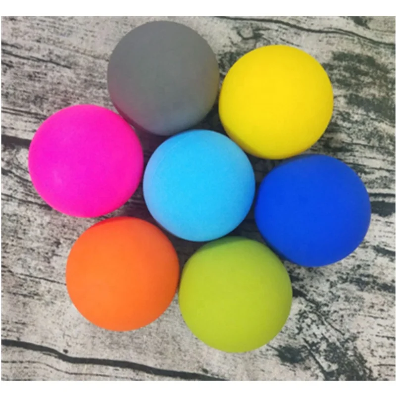 silicone round balls custom logo silk printing Silicone engrave message lacrosse balls