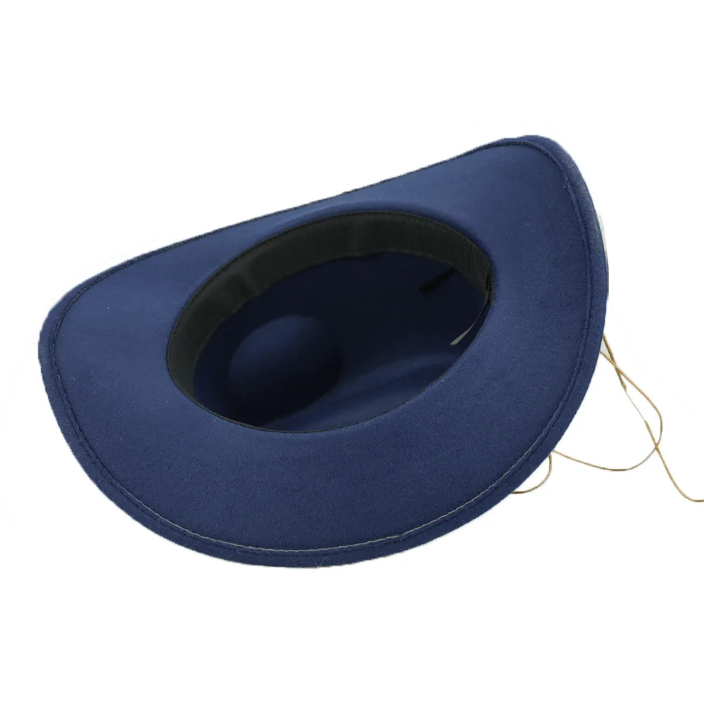 Fashion wide brim leopard western cowboy hat unisex fedora hats wholesale