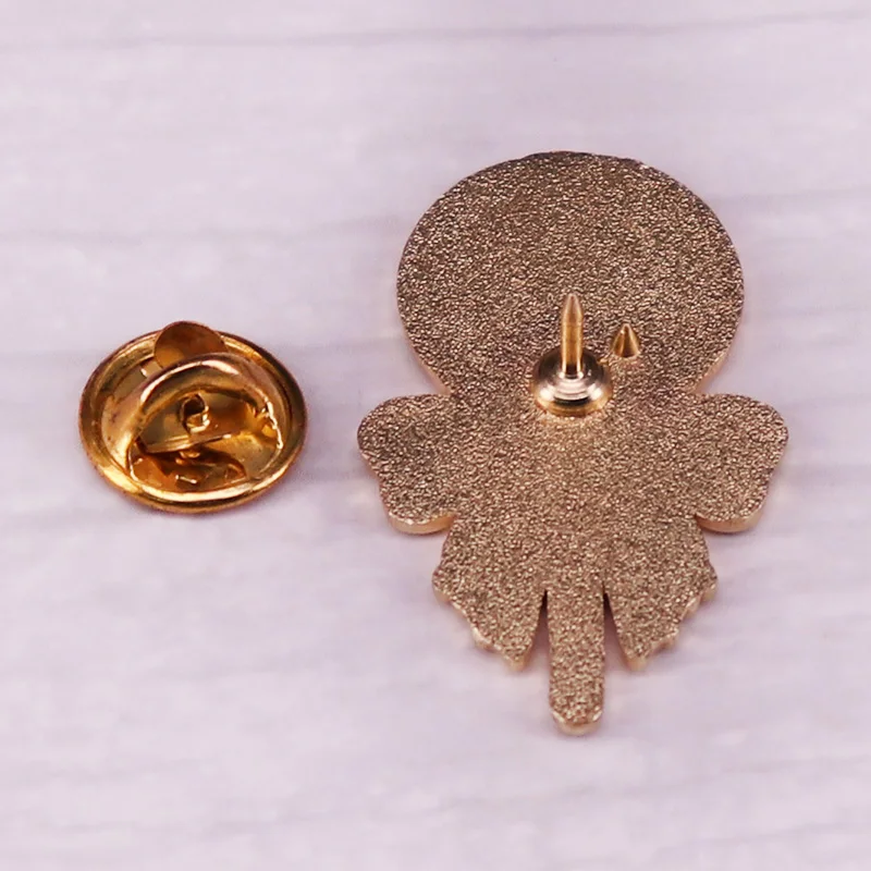 Skull Lollipop Enamel Pin Halloween Candy Brooch Glitter Spooky Lolly Lollipops Sugar Sucker Jewelry Accessories