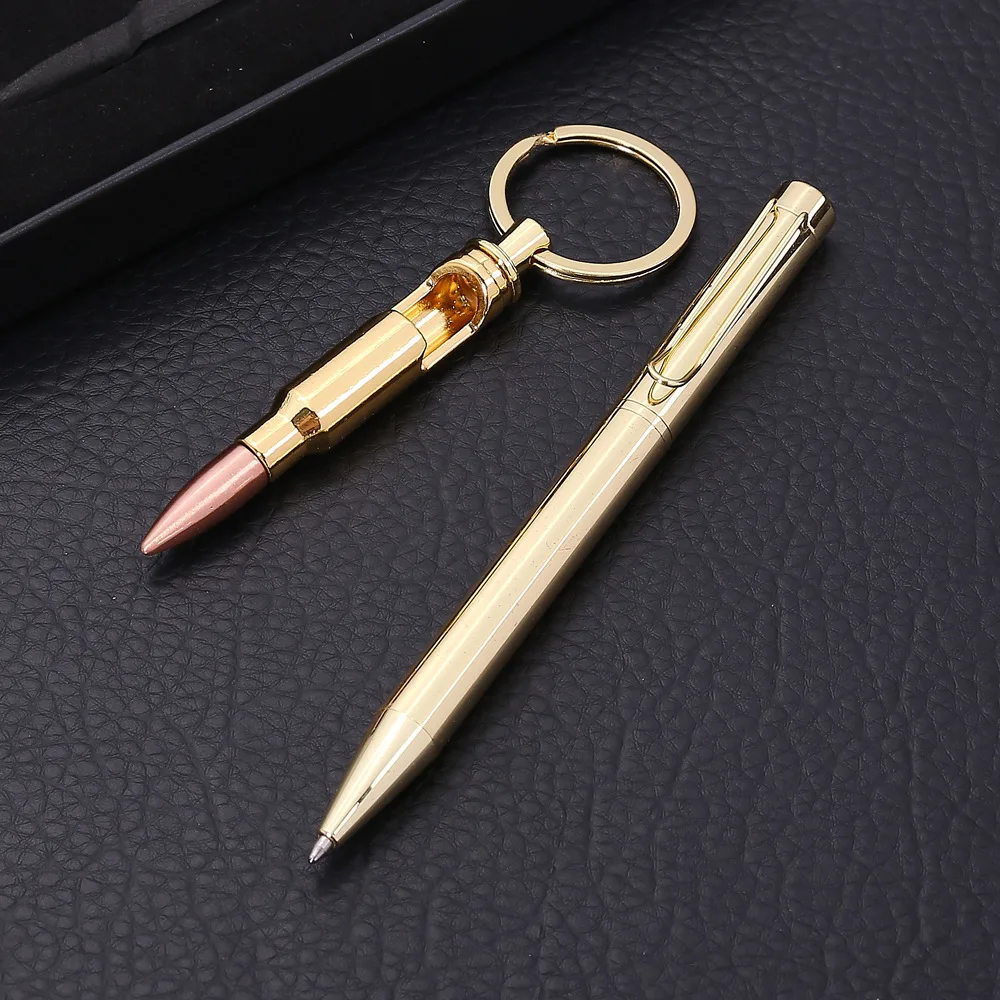 Creative coporative keychain pendant bullet bottle opener signature pen paper gift box set wedding