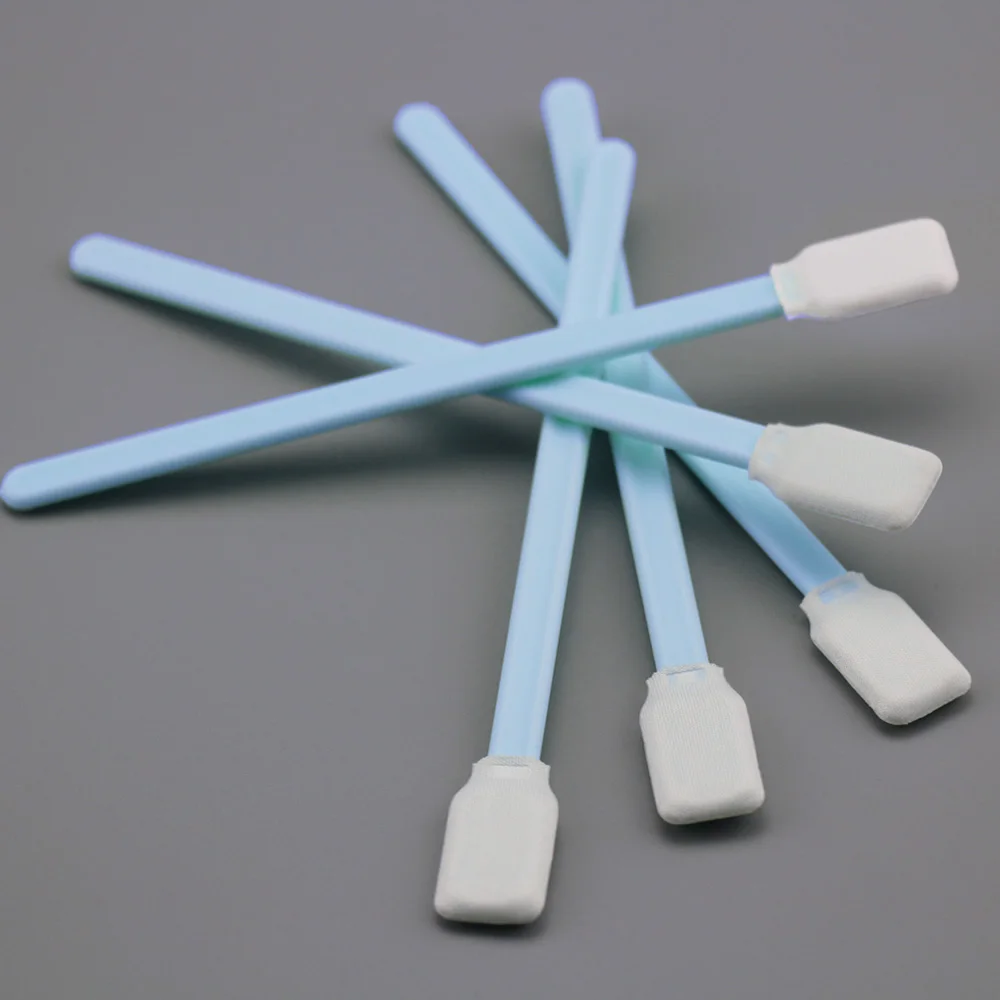 Factory Supply Large Rectangular Head Microfiber Cleanroom Swab for Remove Flux Residues and Excess Materials