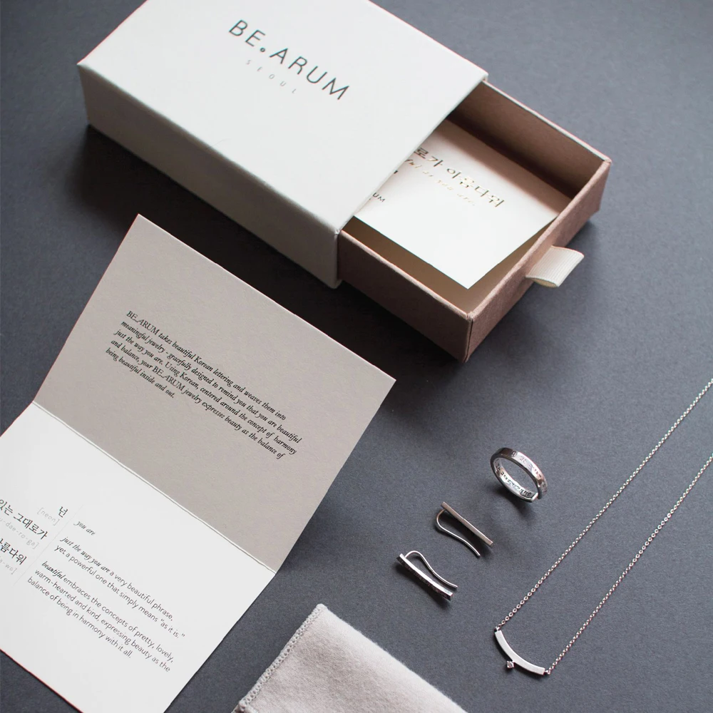 Custom logo velvet drawer necklace paper gift box jewlery packaging