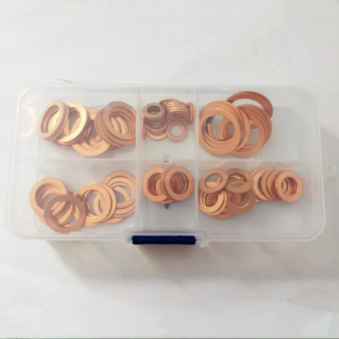 Плоское медное кольцо M12, медное кольцо, прокладка всех размеров