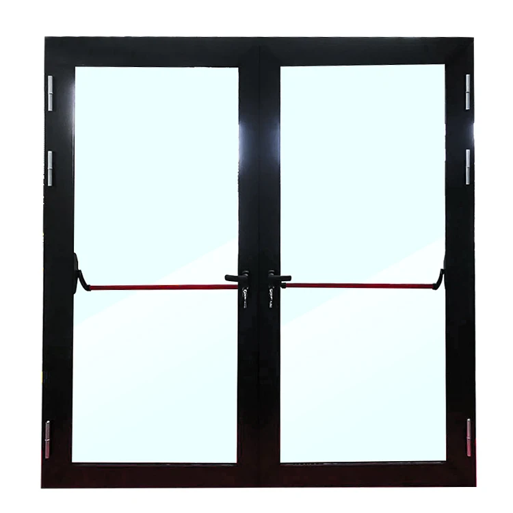 Apartment Fireproof Fire Rated Emergency Escape Door Hardware Exterior Secure Aluminum Doors