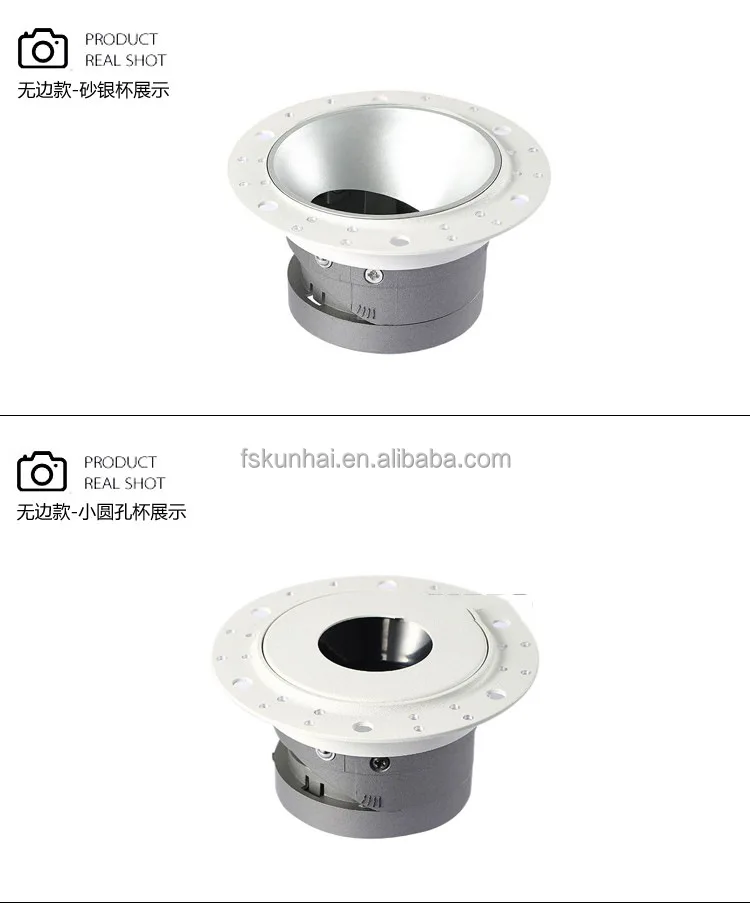 LED embedded Invisible border spotlights,  MR16 GU10 Down light ceiling spot light frame KH-ZY-Z1