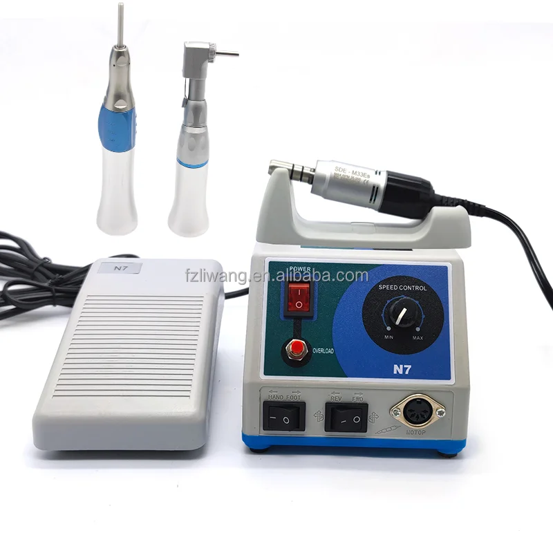 Customized Logo 65W Dental Lab Micro Motor 35k RPM m33es Contra Angle Straight Handpiece E Type Lab Micromotor Marathon N7