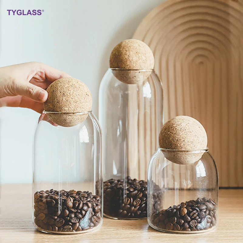 Wholesale Airtight Glass Jar Kitchen Glass Jar Container With Bamboo Lid For Storage Customizable Cylinder Sealed Air Tight