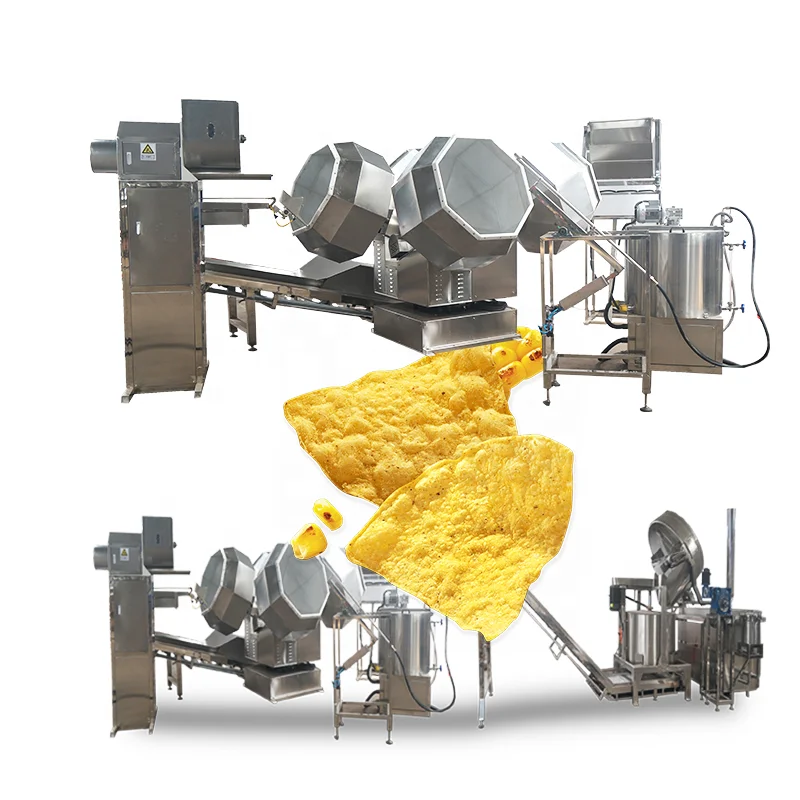 304 Stainless Steel Automatic Sticky Rice Crust Making Machine Chin Chin Snack Food Production Line New Condition Motor