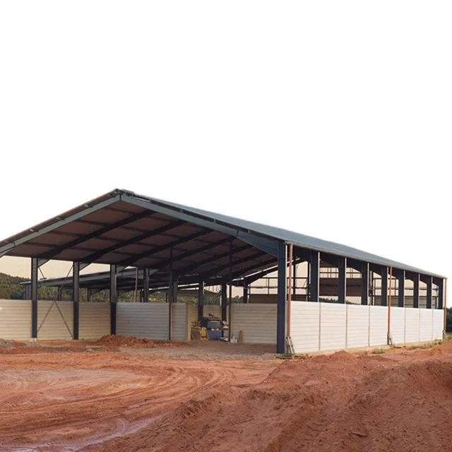Сборная стальная конструкция, здание, молочная ферма для коров, навес, здания