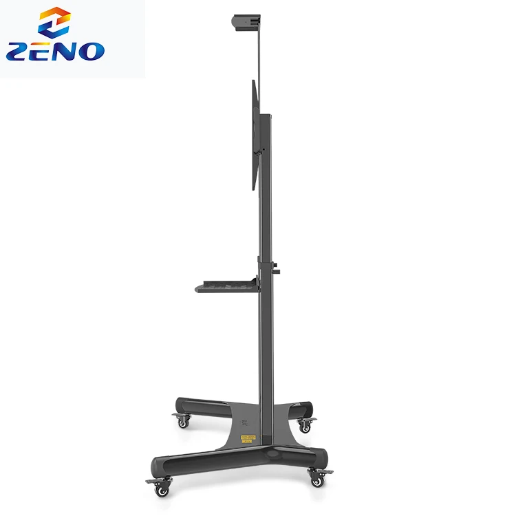KALOC KLC 191 rolling computer cart tv screen fixed height rolling tv cart for 75 inch