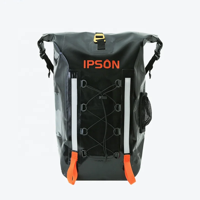 RollTop Waterproof Backpack Dry Bag with Padded Shoulder Straps and Splash Proof Cell Phone Pocket for Kayaking, Boating, Hiking