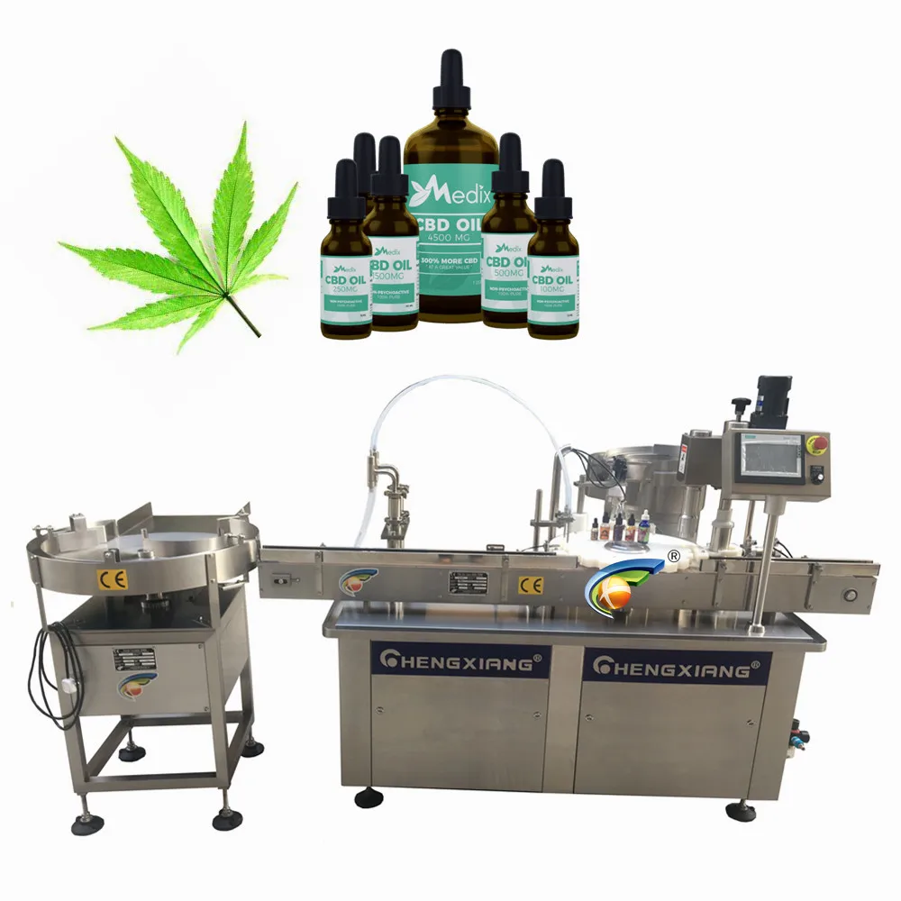 CBD oil/e-liquid/herbal tincture filling machine/Dropper Bottle Filling Capping Machine