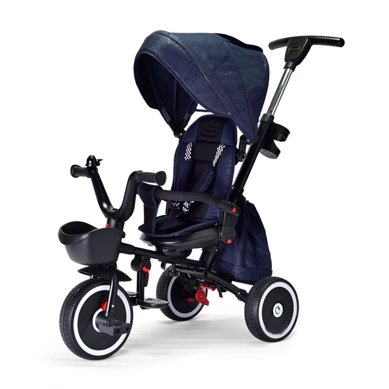 Brightbebe Luxury Multifunctional 5 in 1 Children Kid Baby Pram Foldable Stroller Bike Kid Tricycle Trike Baby Stroller for Baby