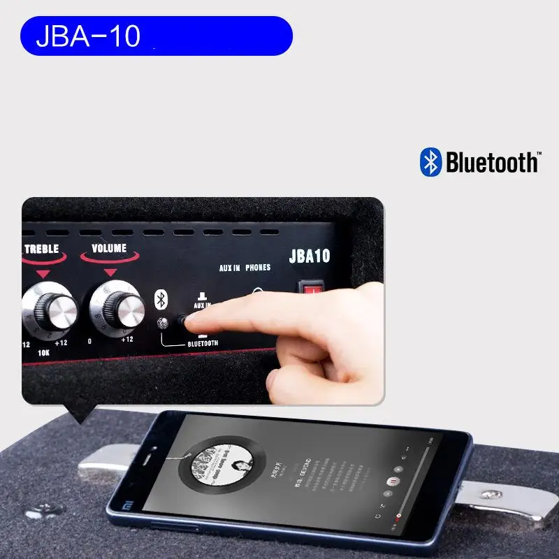 JOYO JBA -10 Electric Bass Speaker Bass Special Practice Bass Multi functional Bluetooth Audio Portable