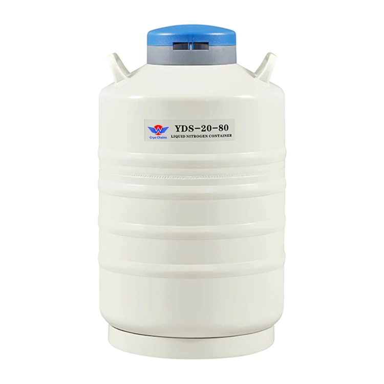 Cryochains cryogenic vacuum thermos tank yds-20l liquid nitrogen container dewar for medical cryogenic