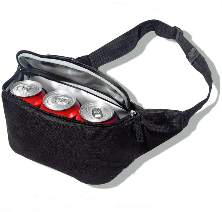 Insulated Cooler 3 Cans Fanny Pack Men Women Beach Picnic Cheap Waterproof Can Cooler Belt Bag for Traveling