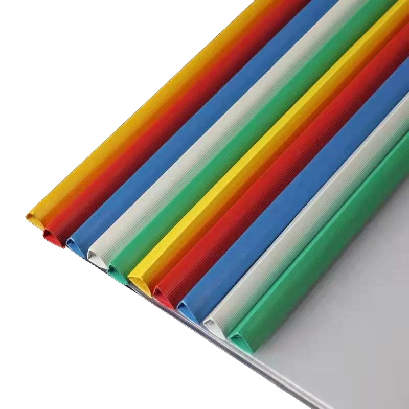 Custom Report Cover Transparent Plastic Pp Holder Slide Bar File Folder